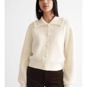& Other Stories Statement Collar Knit cardigan
